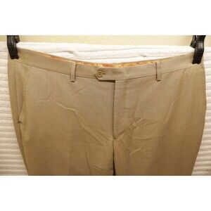 Vitarelli Italy Khaki Gold Pants Mens Size 46R/40W Excellent Condition!
